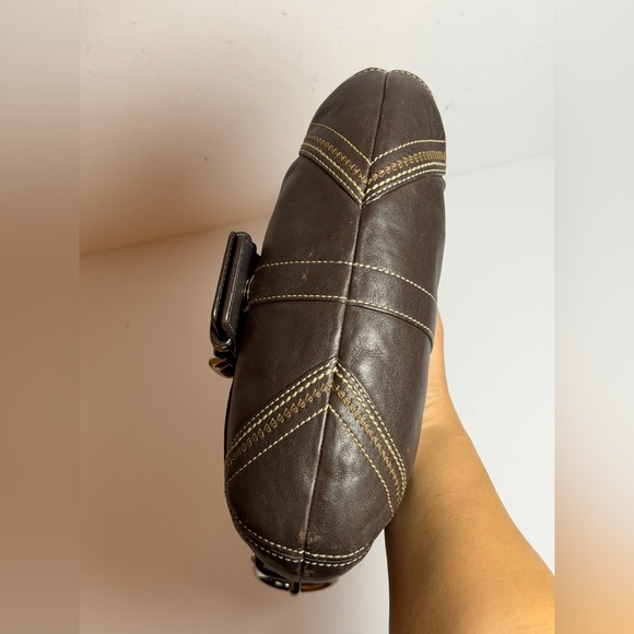 Coach Y2K SoHo Chocolate Brown Leather Shoulder Bag RARE - Picture 5 of 13